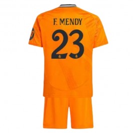 Real Madrid F.Mendy 23 Bortedrakt Barn 2024-2025 Fotballdrakter
