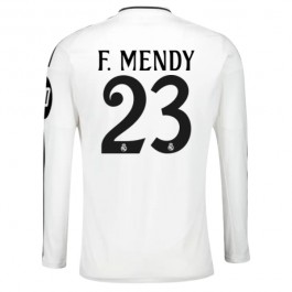 Real Madrid F.Mendy 23 Hjemmedrakt 2024-2025 L/S Fotballdrakter