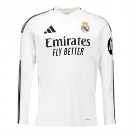 Real Madrid Hjemmedrakt 2024-2025 L/S Fotballdrakter