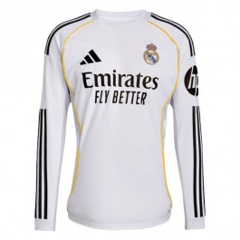 Real Madrid Hjemmedrakt 2025-2026 L/S Fotballdrakter