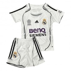 Real Madrid Hjemmedrakt Barn Retro 2006-2007 Fotballdrakter