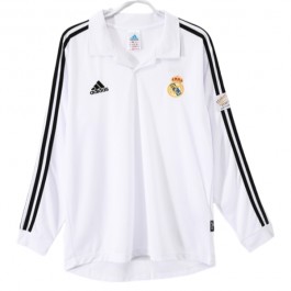 Real Madrid Hjemmedrakt Retro 2002-2003 L/S Fotballdrakter