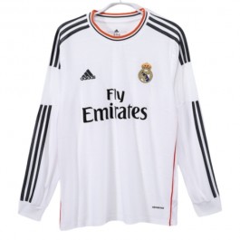 Real Madrid Hjemmedrakt Retro 2013-2014 L/S Fotballdrakter