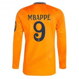 Real Madrid Mbappé 9 Bortedrakt 2024-2025 L/S Fotballdrakter