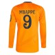 Real Madrid Mbappé 9 Bortedrakt 2024-2025 L/S Fotballdrakter