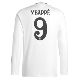 Real Madrid Mbappé 9 Hjemmedrakt 2024-2025 L/S Fotballdrakter