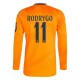 Real Madrid Rodrygo 11 Bortedrakt 2024-2025 L/S Fotballdrakter