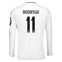 Real Madrid Rodrygo 11 Hjemmedrakt 2024-2025 L/S Fotballdrakter