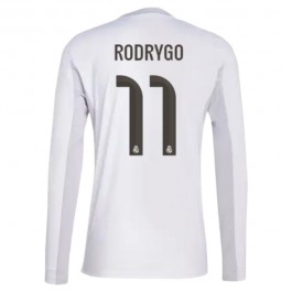 Real Madrid Rodrygo 11 Hjemmedrakt 2025-2026 L/S Fotballdrakter
