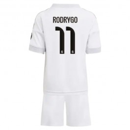 Real Madrid Rodrygo 11 Hjemmedrakt Barn 2025-2026 Fotballdrakter