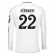 Real Madrid Rüdiger 22 Hjemmedrakt 2024-2025 L/S Fotballdrakter