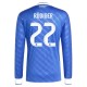 Real Madrid Rüdiger 22 Tredjedrakt 2025-2026 L/S Fotballdrakter