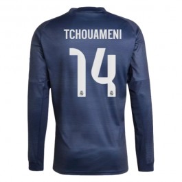 Real Madrid Tchouameni 14 Bortedrakt 2025-2026 L/S Fotballdrakter