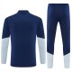 Real Madrid Tracksuit 2026-27 - 1-4 Zip Blå