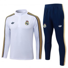 Real Madrid Tracksuit 2026-27 - 1-4 Zip Hvit