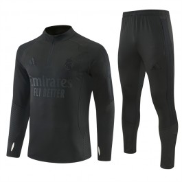 Real Madrid Tracksuit 2026-27 - 1-4 Zip Svart