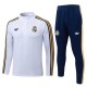 Real Madrid Tracksuit Barn 2026-27 - 1-4 Zip Hvit