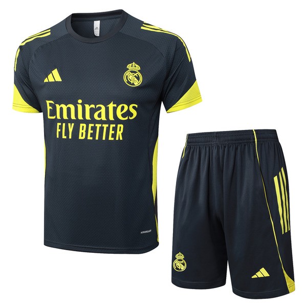 Real Madrid Trenings-T-skjortedress 2025-26 - Shorts Svart Real Madrid Trenings-T-skjortedress 2025-26 - Shorts Svart