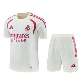 Real Madrid Treningsdrakt + Shorts 2026-27 Beige