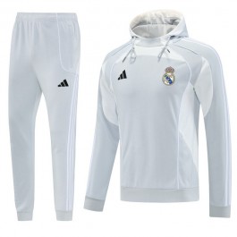 Real Madrid Treningsdress 2025-26 - Hoodie Grå
