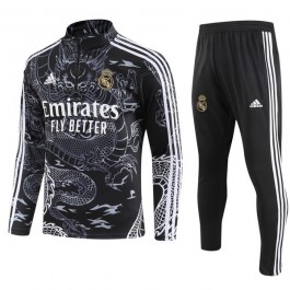 Real Madrid Treningsdresser 2023-24 - 1-4 Zip Svart