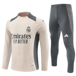 Real Madrid Treningsdresser 2024-25 - 1-4 Zip Beige