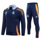 Real Madrid Treningsdresser 2024-25 - 1-4 Zip Blå
