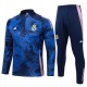 Real Madrid Treningsdresser 2024-25 - 1-4 Zip Dragon Blå