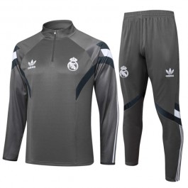Real Madrid Treningsdresser 2024-25 - 1-4 Zip Grå