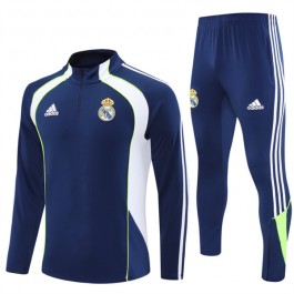 Real Madrid Treningsdresser 2025-26 - 1-4 Zip Blå