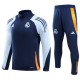 Real Madrid Treningsdresser Barn 2024-25 - 1-4 Zip Blå Orange