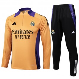Real Madrid Treningsdresser Barn 2024-25 - 1-4 Zip Orange