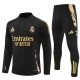 Real Madrid Treningsdresser Barn 2024-25 - 1-4 Zip Svart Gold