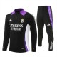 Real Madrid Treningsdresser Barn 2024-25 - 1-4 Zip Svart Purple