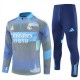 Real Madrid Treningsdresser Barn 2025-26 - 1-4 Zip Blå