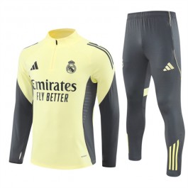 Real Madrid Treningsdresser Barn 2025-26 - 1-4 Zip Gul