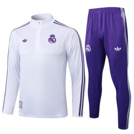 Real Madrid Treningsdresser Barn 2025-26 - 1-4 Zip Hvit