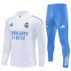 Real Madrid Treningsdresser Barn 2025-26 - 1-4 Zip Hvit Blå