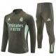 Real Madrid Treningsdresser Barn 2025-26 - 1-4 Zip Khaki