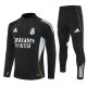 Real Madrid Treningsdresser Barn 2025-26 - 1-4 Zip Svart