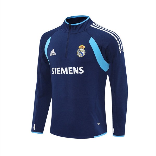 Real Madrid Treningsgenser 2005-06 - 1-4 Zip Retro Blå Real Madrid Treningsgenser 2005-06 - 1-4 Zip Retro Blå