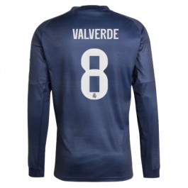 Real Madrid Valverde 8 Bortedrakt 2025-2026 L/S Fotballdrakter