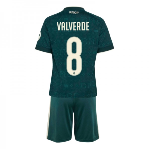 Real Madrid Valverde 8 Bortedrakt Barn 2026-2027 Real Madrid Valverde 8 Bortedrakt Barn 2026-2027