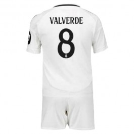 Real Madrid Valverde 8 Hjemmedrakt Barn 2024-2025 Fotballdrakter