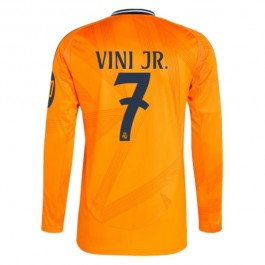 Real Madrid Vini Jr. 7 Bortedrakt 2024-2025 L/S Fotballdrakter