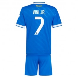 Real Madrid Vini Jr. 7 Tredjedrakt Barn 2025-2026 Fotballdrakter