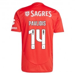 SL Benfica Pavlidis 14 Hjemmedrakt 2024-2025 Fotballdrakter