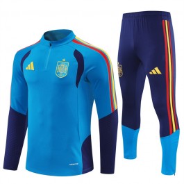 Spania Tracksuit Barn 2026-27 - 1-4 Zip Blå