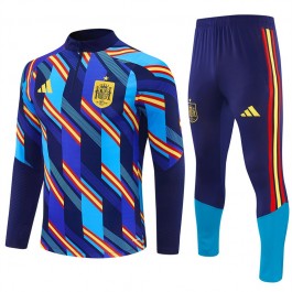 Spania Tracksuit Barn 2026-27 - 1-4 Zip Blå