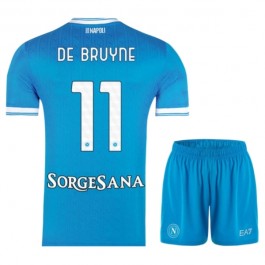 SSC Napoli De Bruyne 11 Hjemmedrakt Barn 2025-2026 Fotballdrakter